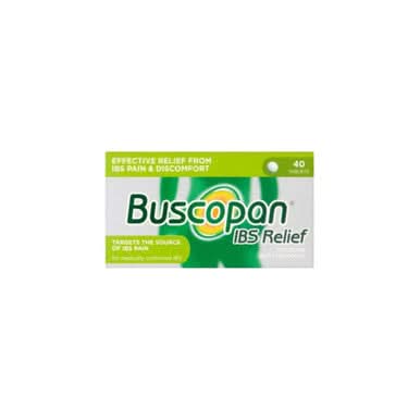 Buscopan IBS Relief Tablets for Stomach Pain Cramps Discomfort 40 Tablets
