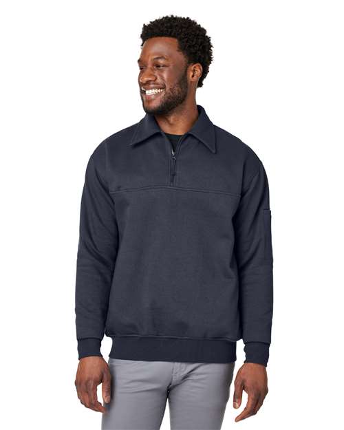 Harriton M712 - Unisex ClimaBloc™ Heavyweight Tactical Quarter-Zip Pullover