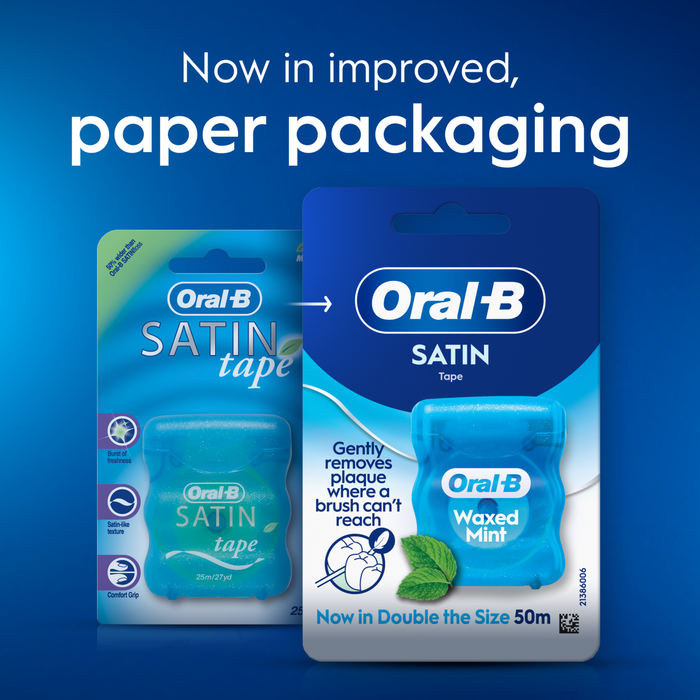 Oral-B Satin Tape Waxed Mint 50m