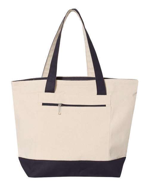 Q-Tees Q1300 - 19L Zippered Tote