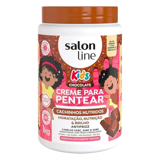 Salon Line Chocolate Kids Styling Cream for Nourished Curls 1kg