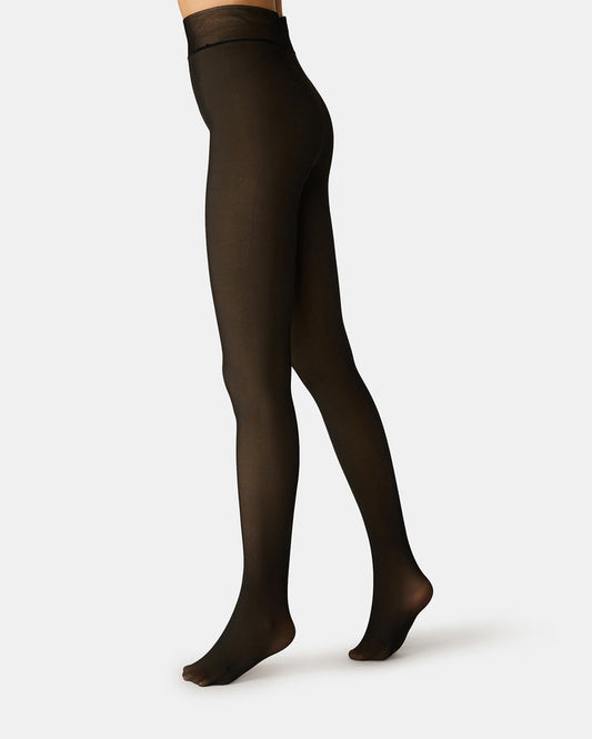1 PACK FLEECE LINED Black Illusion Women's Tights | Steve Madden