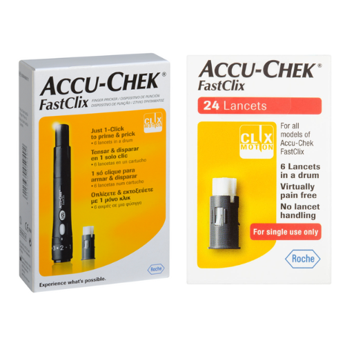 Accu-Chek Fastclix Lancing Device + Accu-Chek Fastclix Lancets