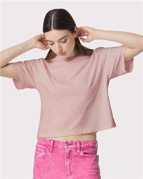American Apparel 102 - Women's Fine Jersey Mid-Length Boxy Tee