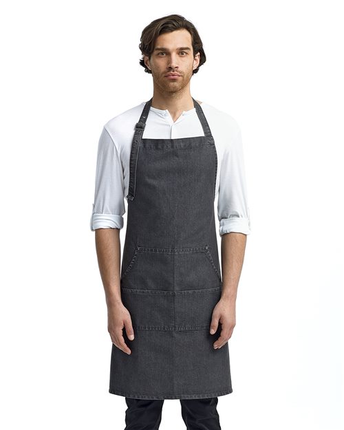 Artisan Collection by Reprime RP126 - Jeans Stitch Denim Bib Apron