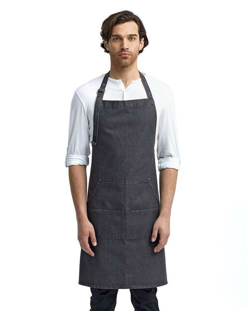 Artisan Collection by Reprime RP126 - Jeans Stitch Denim Bib Apron