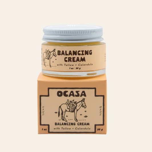 balancing calendula-infused tallow cream