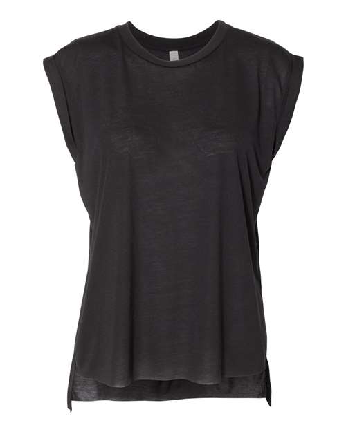 BELLA + CANVAS 8804 - Women’s Flowy Rolled Cuffs Muscle Tee