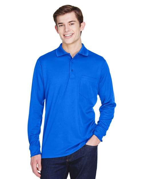 CORE365 88192P - Men's Pinnacle Performance Long Sleeve Piqué Polo with Pocket
