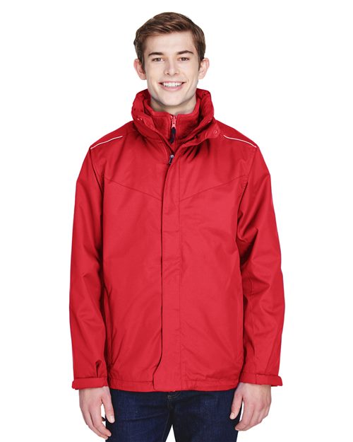 CORE365 88205 - Men's Region 3-in-1 Jacket with Fleece Liner