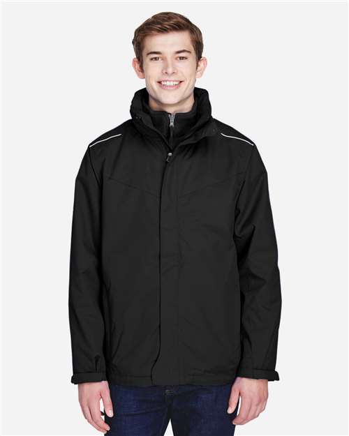 CORE365 88205 - Men's Region 3-in-1 Jacket with Fleece Liner