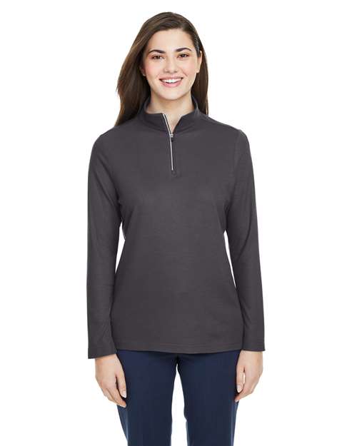 CORE365 CE405W - Women's Fusion ChromaSoft™ Pique Quarter-Zip Pullover