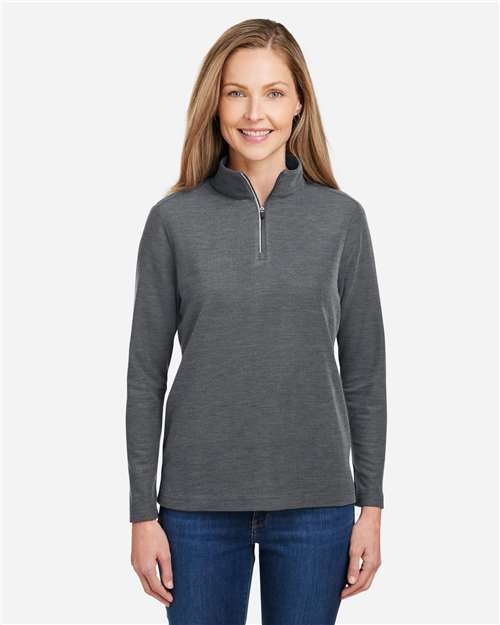 CORE365 CE405W - Women's Fusion ChromaSoft™ Pique Quarter-Zip Pullover