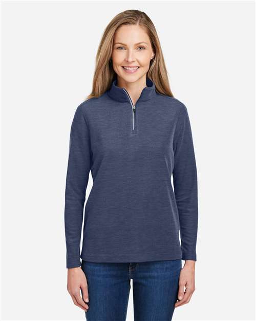 CORE365 CE405W - Women's Fusion ChromaSoft™ Pique Quarter-Zip Pullover