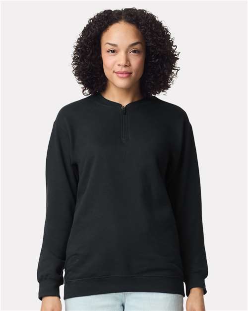 Gildan SF008 - Unisex Softstyle® Midweight Quarter-Zip Sweatshirt