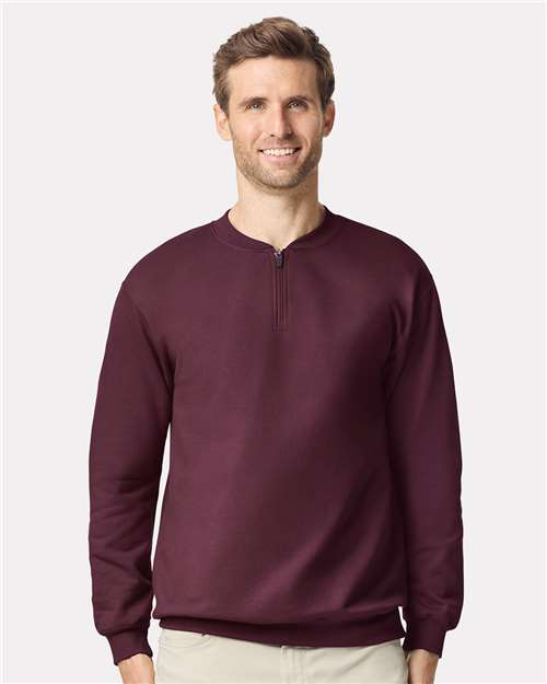 Gildan SF008 - Unisex Softstyle® Midweight Quarter-Zip Sweatshirt