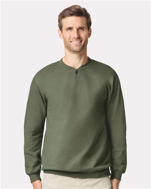 Gildan SF008 - Unisex Softstyle® Midweight Quarter-Zip Sweatshirt