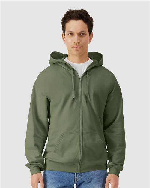 Gildan SF600 - Unisex Softstyle® Midweight Full-Zip Hooded Sweatshirt