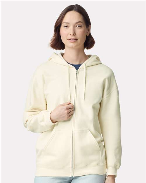 Gildan SF600 - Unisex Softstyle® Midweight Full-Zip Hooded Sweatshirt