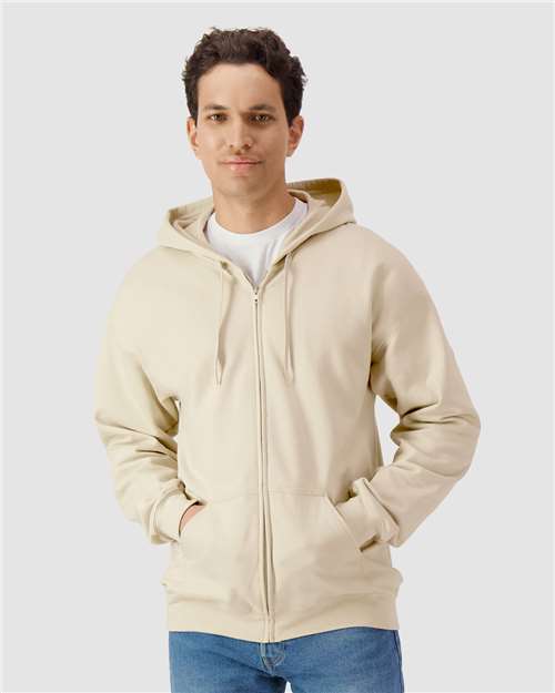 Gildan SF600 - Unisex Softstyle® Midweight Full-Zip Hooded Sweatshirt