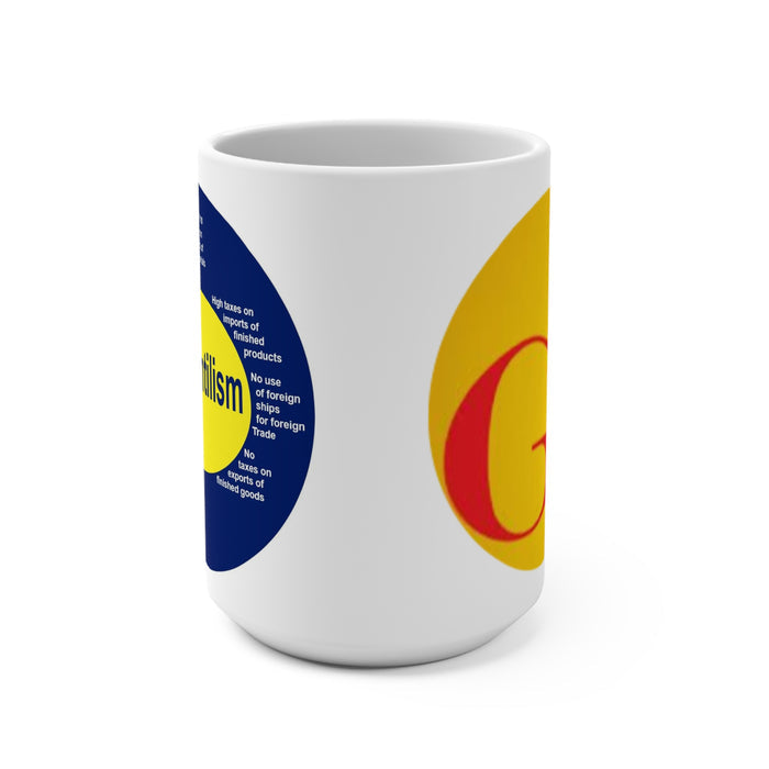 GoldFix Logo and Mercantilism Diagram