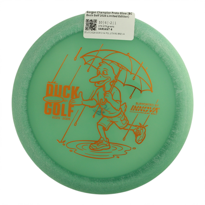 Gorgon Champion Proto Glow (BC Duck Golf 2026 Limited Edition)