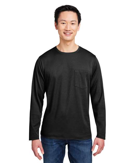 Harriton M118L - Unisex Charge Snag and Soil Protect Long Sleeve T-Shirt