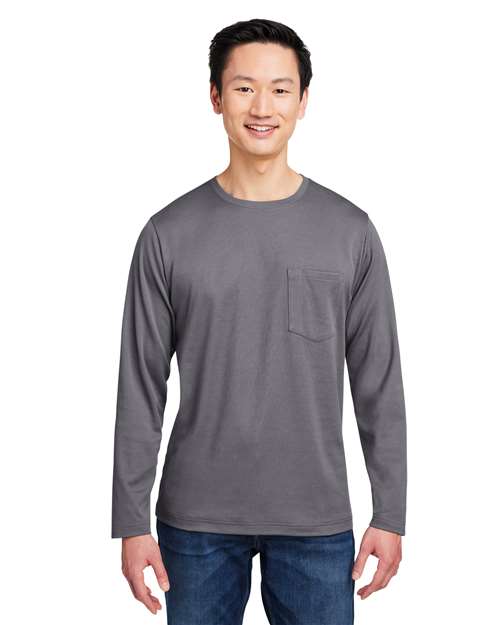 Harriton M118L - Unisex Charge Snag and Soil Protect Long Sleeve T-Shirt