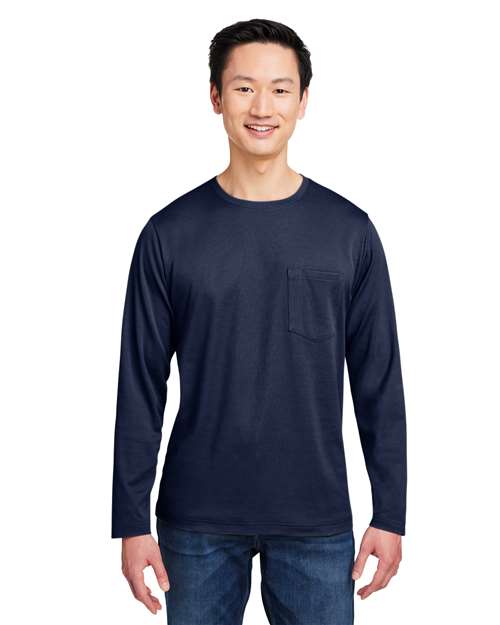 Harriton M118L - Unisex Charge Snag and Soil Protect Long Sleeve T-Shirt