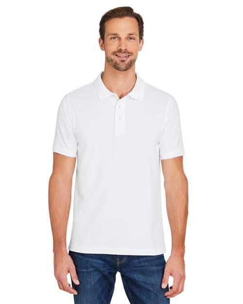 Harriton M205 - Men's Valiant Cotton Snag Protect Polo