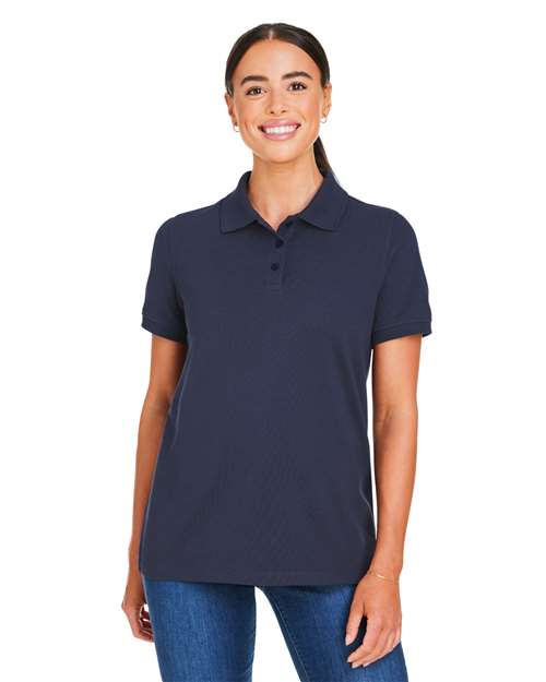 Harriton M205W - Women's Valiant Cotton Snag Protect Polo