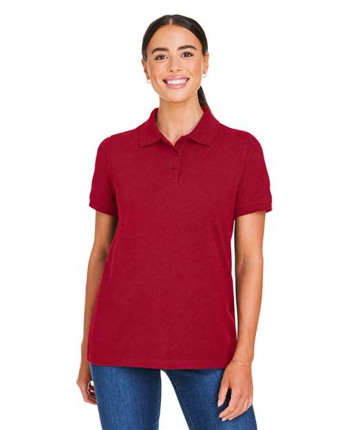 Harriton M205W - Women's Valiant Cotton Snag Protect Polo