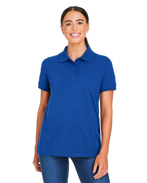 Harriton M205W - Women's Valiant Cotton Snag Protect Polo