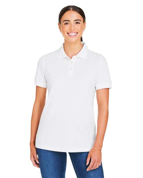 Harriton M205W - Women's Valiant Cotton Snag Protect Polo