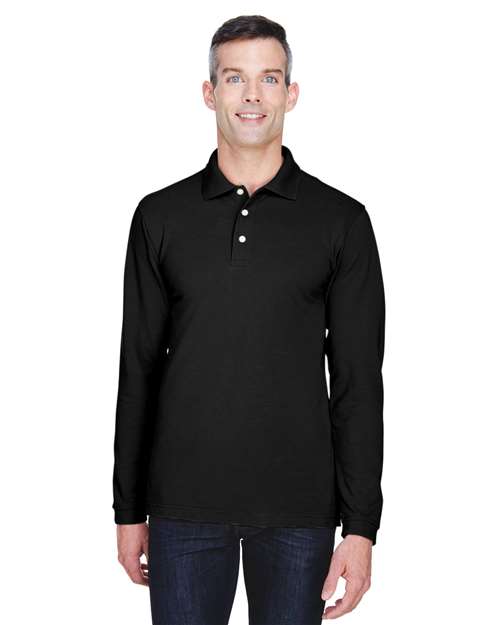 Harriton M265L - Men's Easy Blend™ Long Sleeve Polo