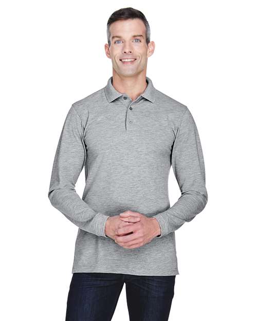 Harriton M265L - Men's Easy Blend™ Long Sleeve Polo