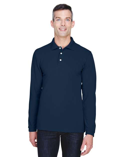 Harriton M265L - Men's Easy Blend™ Long Sleeve Polo