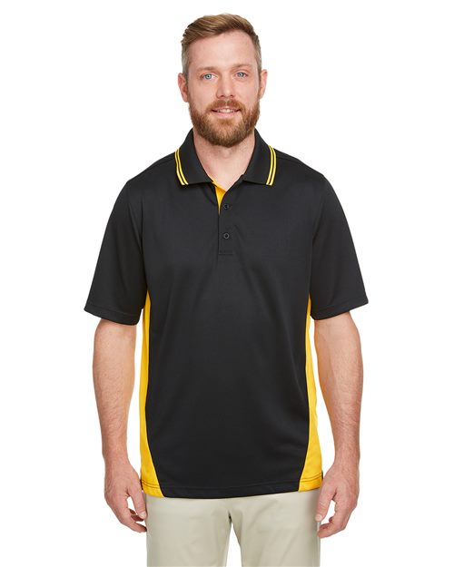 Harriton M386 - Men's Flash Snag Protection Plus IL Colorblock Polo