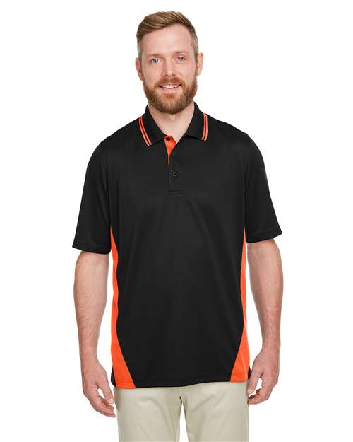 Harriton M386 - Men's Flash Snag Protection Plus IL Colorblock Polo