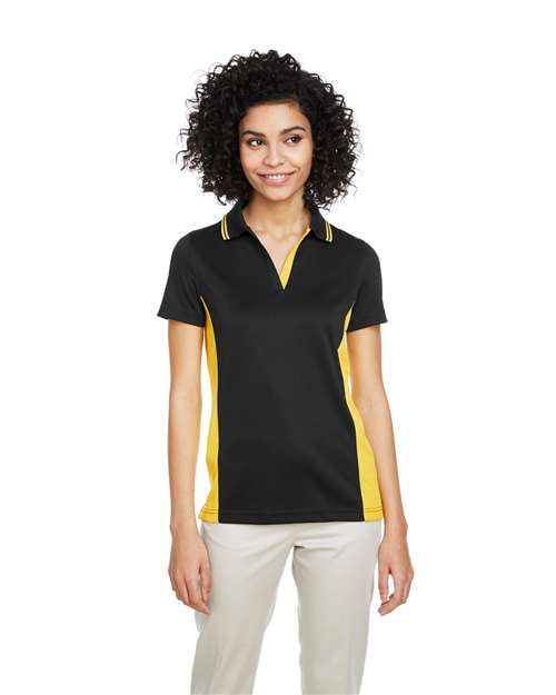 Harriton M386W - Women's Flash Snag Protection Plus IL Colorblock Polo