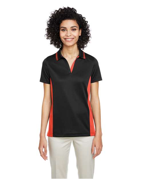 Harriton M386W - Women's Flash Snag Protection Plus IL Colorblock Polo