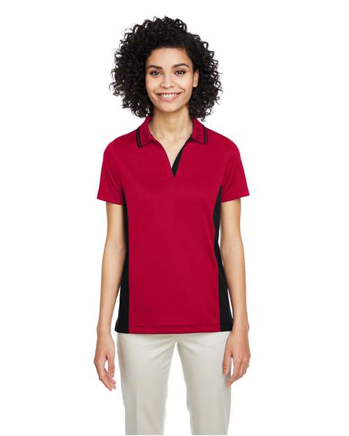 Harriton M386W - Women's Flash Snag Protection Plus IL Colorblock Polo