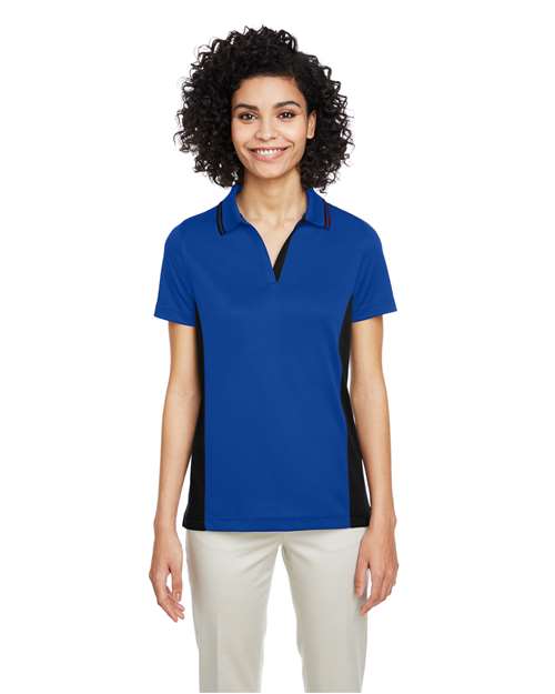 Harriton M386W - Women's Flash Snag Protection Plus IL Colorblock Polo