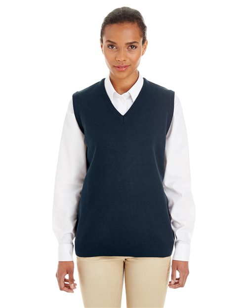 Harriton M415W - Women's Pilbloc™ V-Neck Sweater Vest