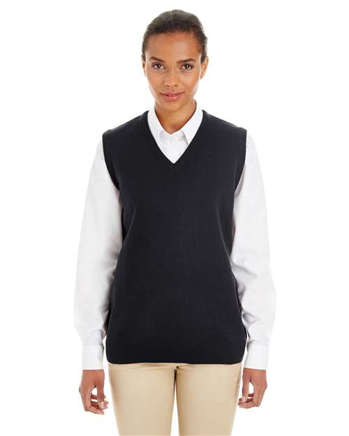 Harriton M415W - Women's Pilbloc™ V-Neck Sweater Vest