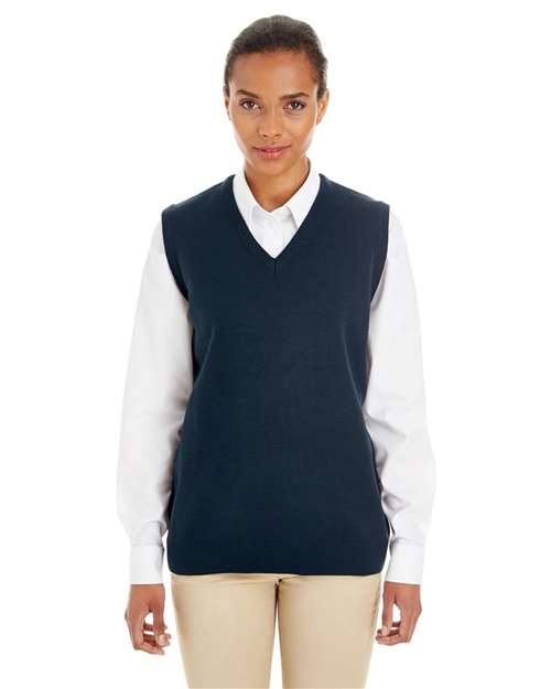 Harriton M415W - Women's Pilbloc™ V-Neck Sweater Vest
