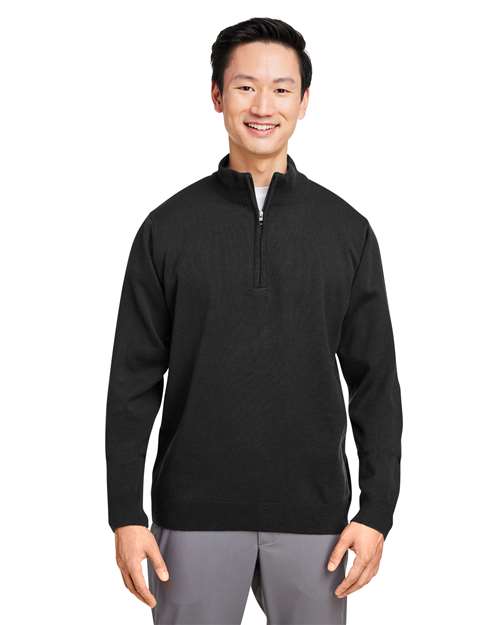 Harriton M421 - Unisex Pilbloc™ Quarter-Zip Pullover Sweater