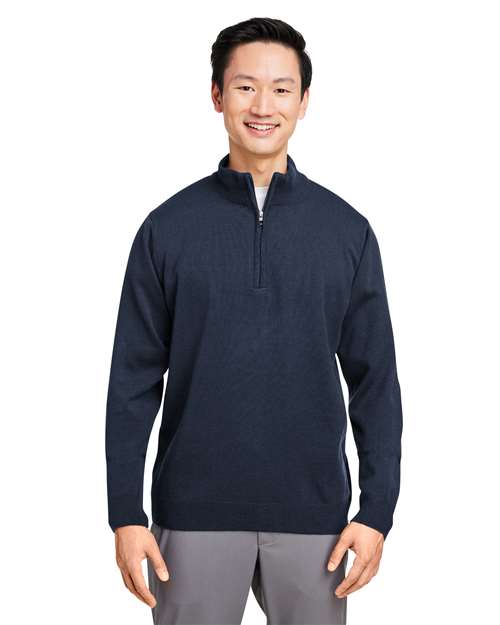 Harriton M421 - Unisex Pilbloc™ Quarter-Zip Pullover Sweater