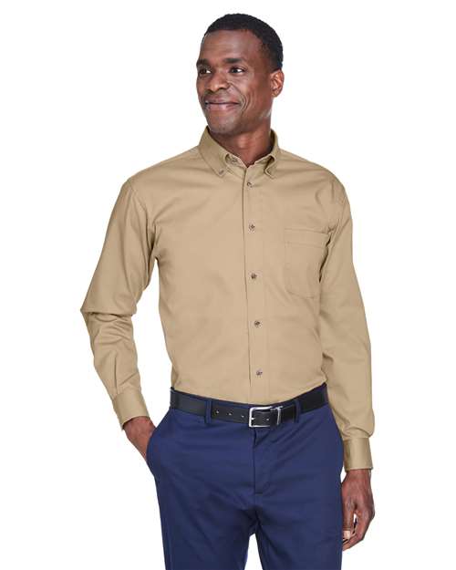 Harriton M500 - Men's Easy Blend™ Twill Shirt