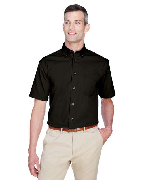 Harriton M500S - Men's Easy Blend™ Twill Dress Shirt with Stain-Release